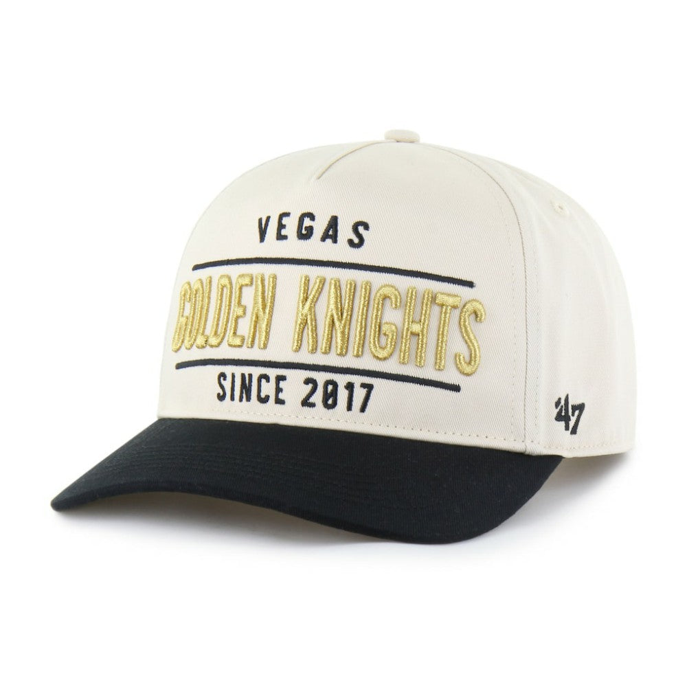 NHL Cream/Black Vegas Golden Knights '47 Expansion Debut Two-Tone Hitch Adjustable Hat