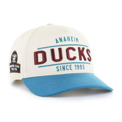 NHL Cream/Teal Anaheim Ducks '47 Expansion Debut Two-Tone Hitch Adjustable Hat