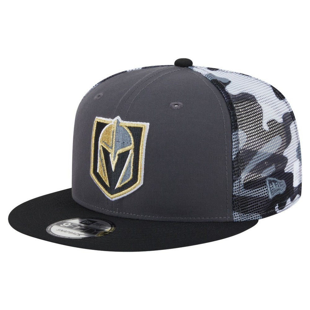 NHL Gray/Black Vegas Golden Knights New Era Camo Meshback 9FIFTY Snapback Hat