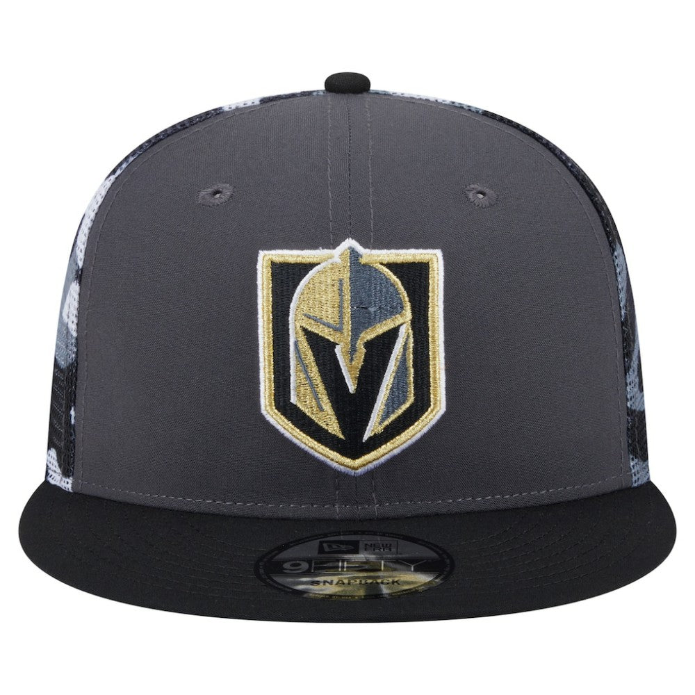 NHL Gray/Black Vegas Golden Knights New Era Camo Meshback 9FIFTY Snapback Hat