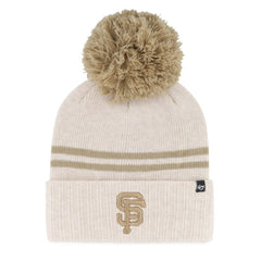 MLB San Francisco Giants '47 Women's Latte Cuffed Knit Hat with Pom