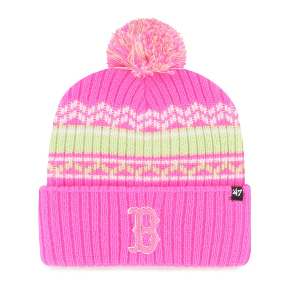 MLB Boston Red Sox '47 Youth Polar Vortex Cuffed Knit Hat with Pom