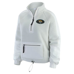 WEAR by Erin Andrews Women's Polar Fleece Half-Zip Jacket - Jacksonville Jaguars