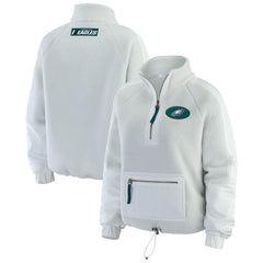 WEAR by Erin Andrews Women's Polar Fleece Half-Zip Jacket - Philadelphia Eagles