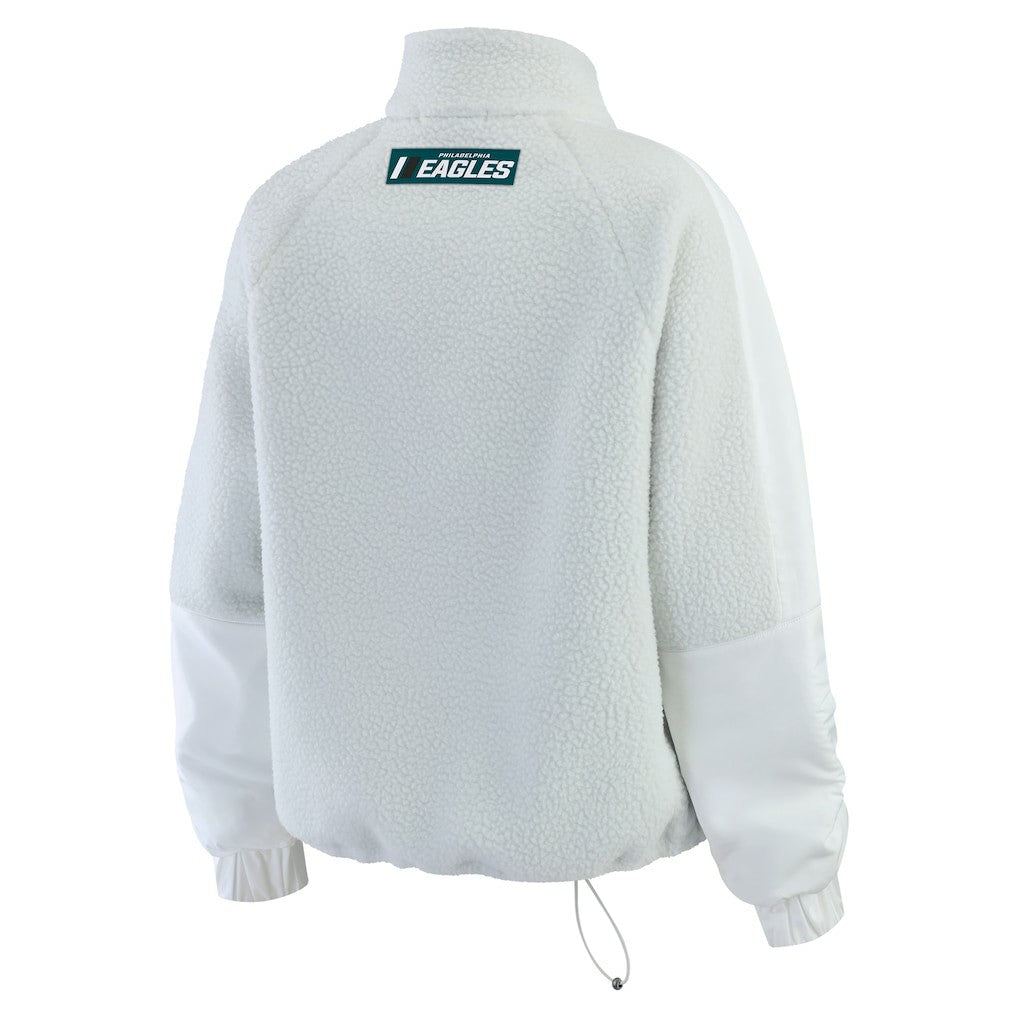 WEAR by Erin Andrews Women's Polar Fleece Half-Zip Jacket - Philadelphia Eagles