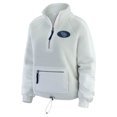WEAR by Erin Andrews Women's Polar Fleece Half-Zip Jacket - Tennessee Titans