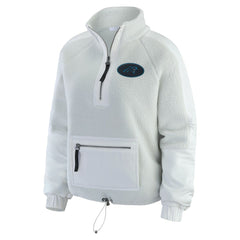WEAR by Erin Andrews Women's Polar Fleece Half-Zip Jacket - Carolina Panthers