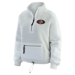 WEAR by Erin Andrews Women's Polar Fleece Half-Zip Jacket - Cincinnati Bengals
