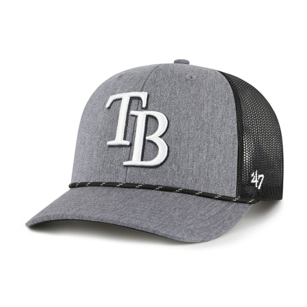 MLB Tampa Bay Rays '47 Carbon Rope Trucker Adjustable Hat
