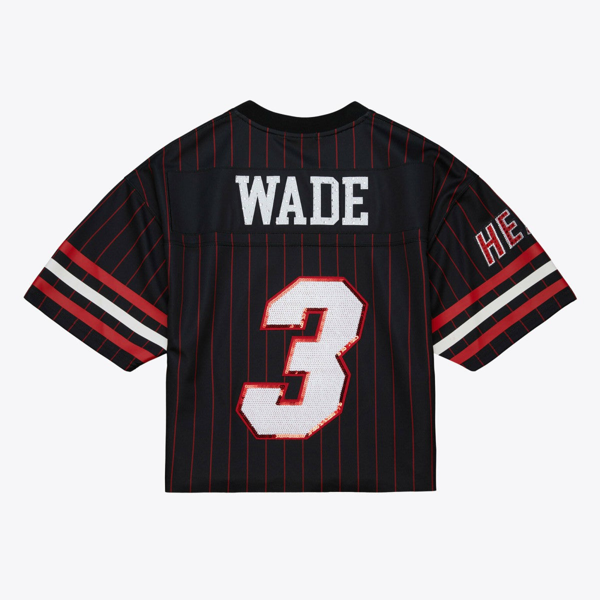 NBA Dwyane Wade Miami Heat x DANNIJO Women's Cropped Football Fashion Jersey