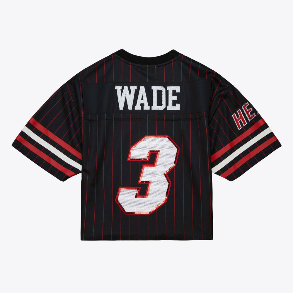 NBA Dwyane Wade Miami Heat x DANNIJO Women's Cropped Football Fashion Jersey