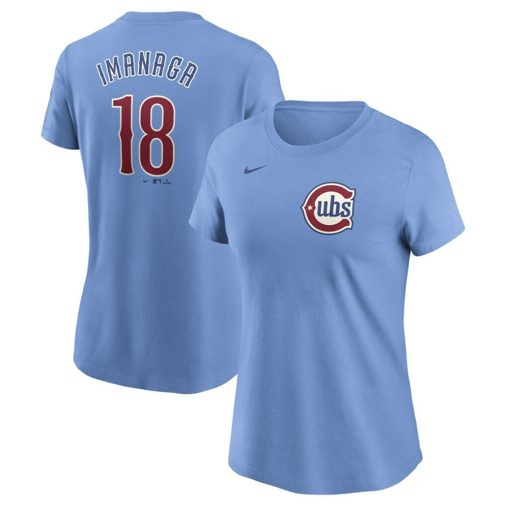 MLB Shōta Imanaga Chicago Cubs Nike Women's Cooperstown Collection Fuse Name & Number T-Shirt