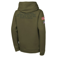 Youth 2025 Salute to Service Club Fleece Hoodie - San Francisco 49ers