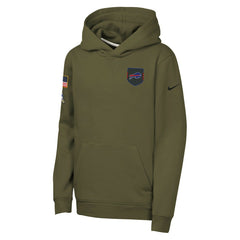 Youth 2025 Salute to Service Club Fleece Hoodie - Buffalo Bills