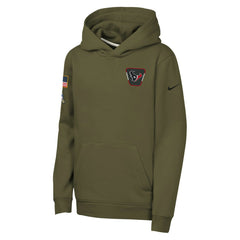 Youth 2025 Salute to Service Club Fleece Hoodie - Houston Texans