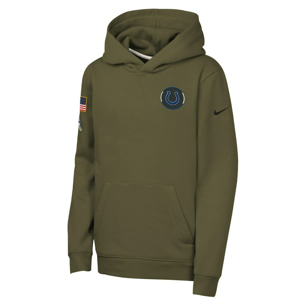 Youth 2025 Salute to Service Club Fleece Hoodie - Indianapolis Colts