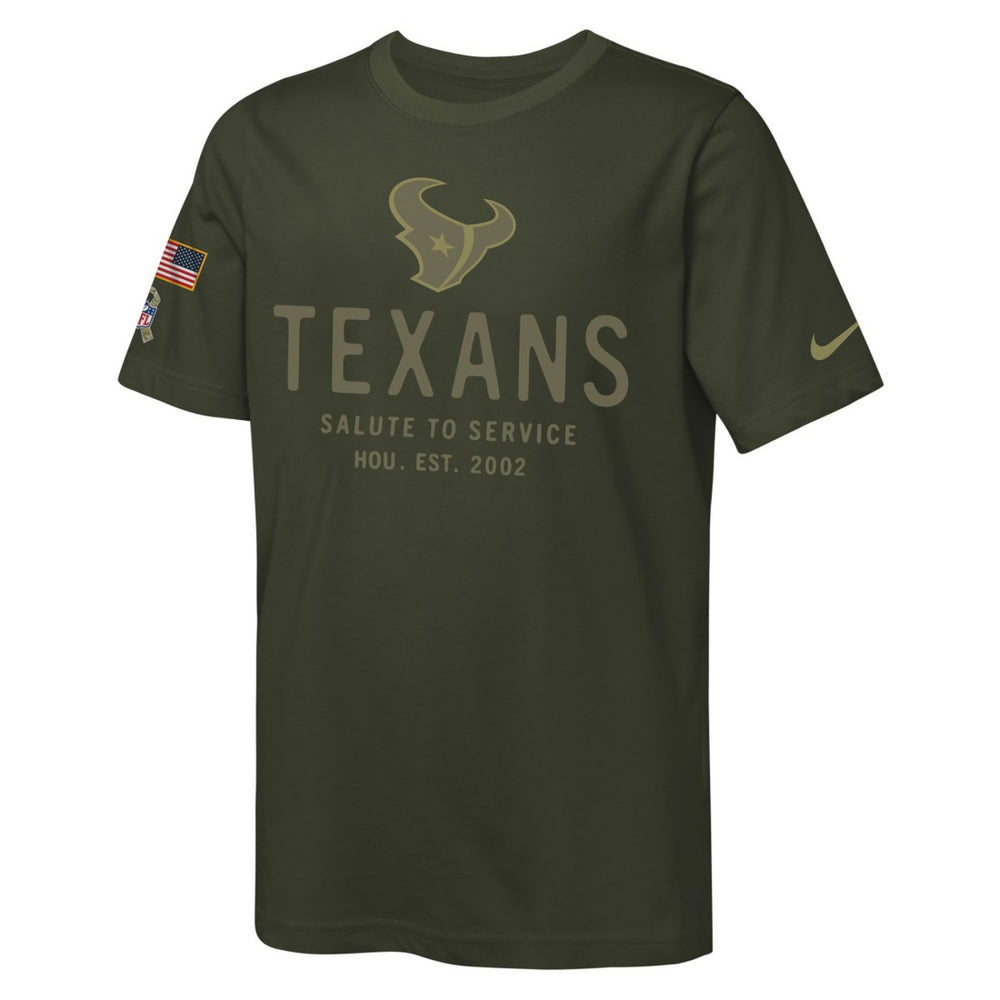Youth 2025 Salute to Service Sideline Dri-FIT T-Shirt - Houston Texans