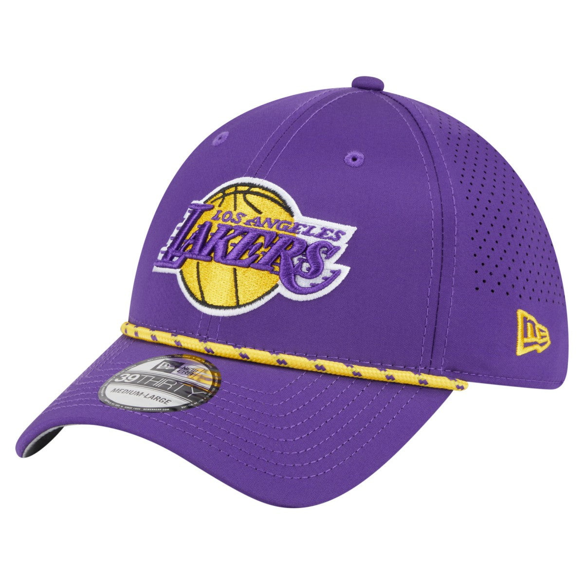 NBA Los Angeles Lakers Featherweight Poly Rope Flex 39Thirty Hat