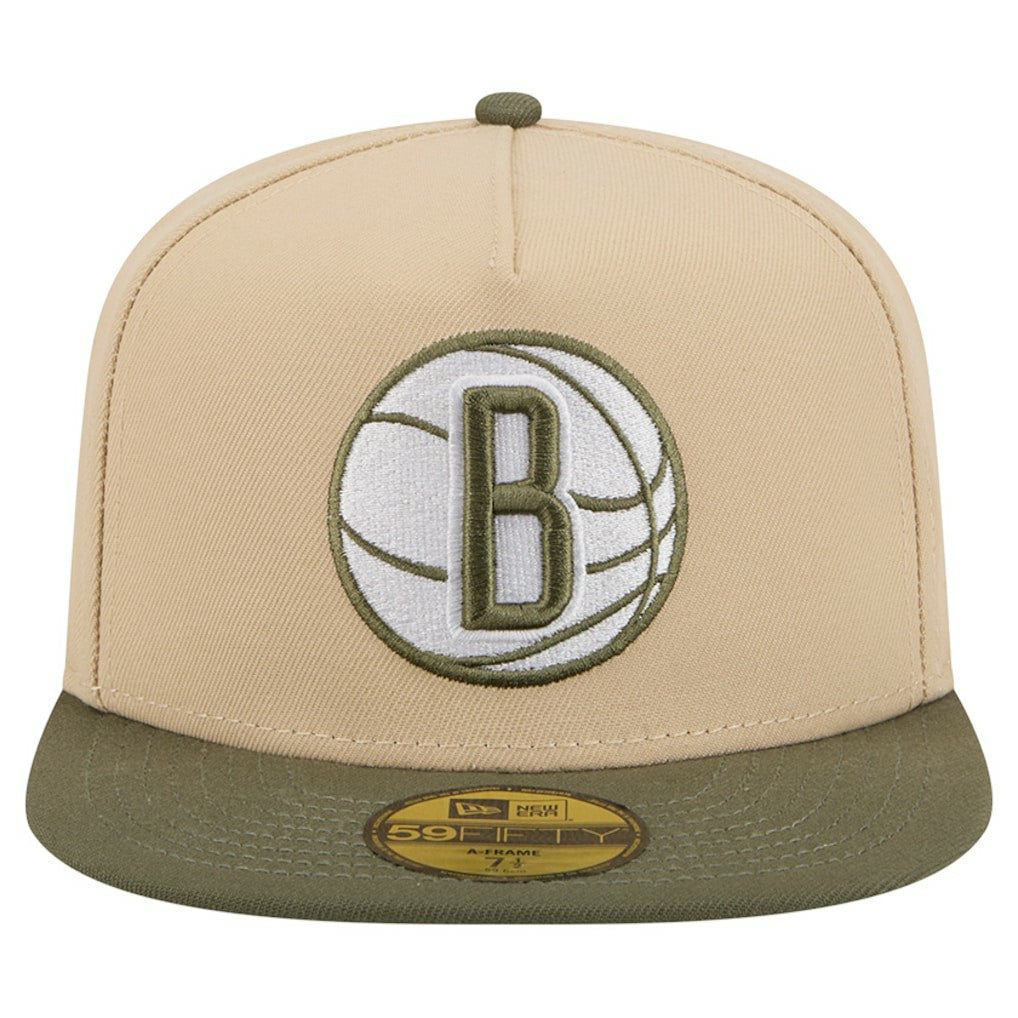 NBA Brooklyn Nets Color Pack Two-Tone 59FIFTY A-Frame Fitted Hat