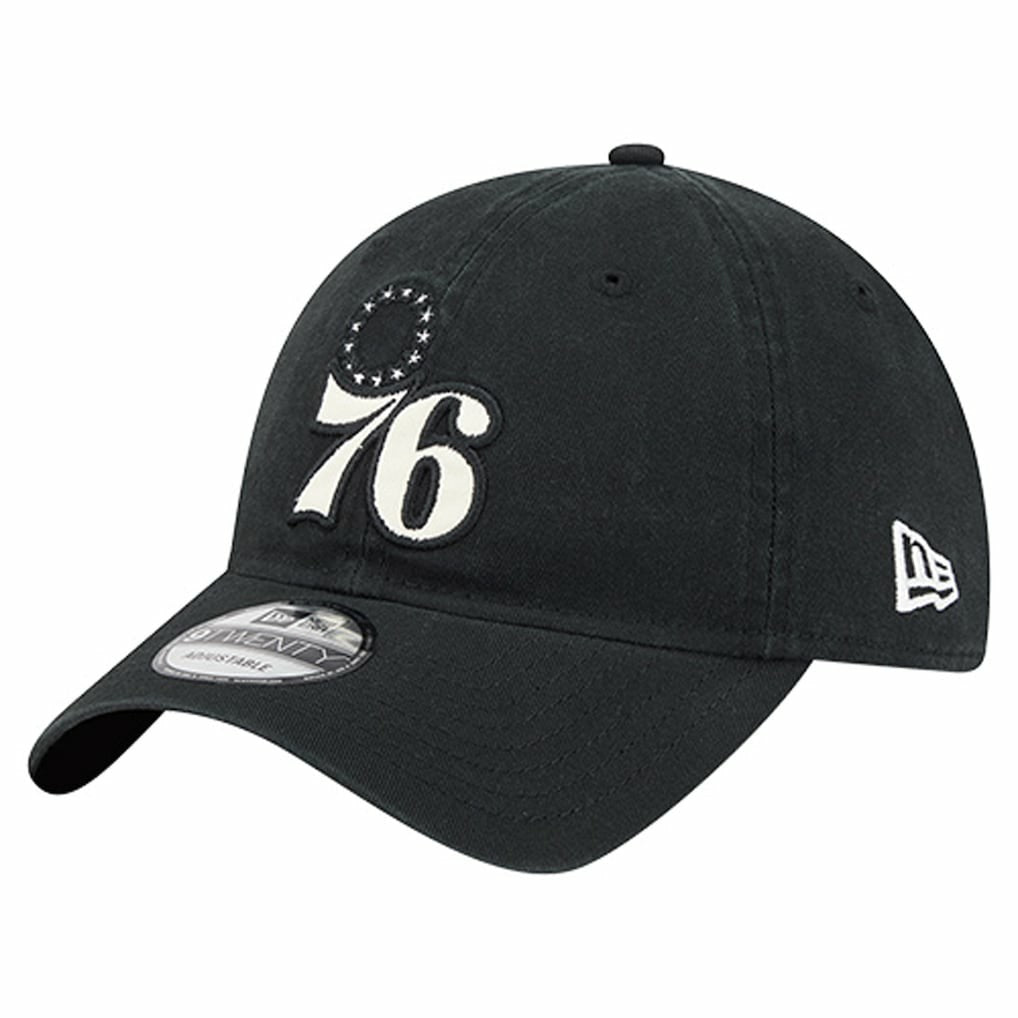 NBA Philadelphia 76ers Stamp Fabric Applique 9TWENTY Adjustable Hat