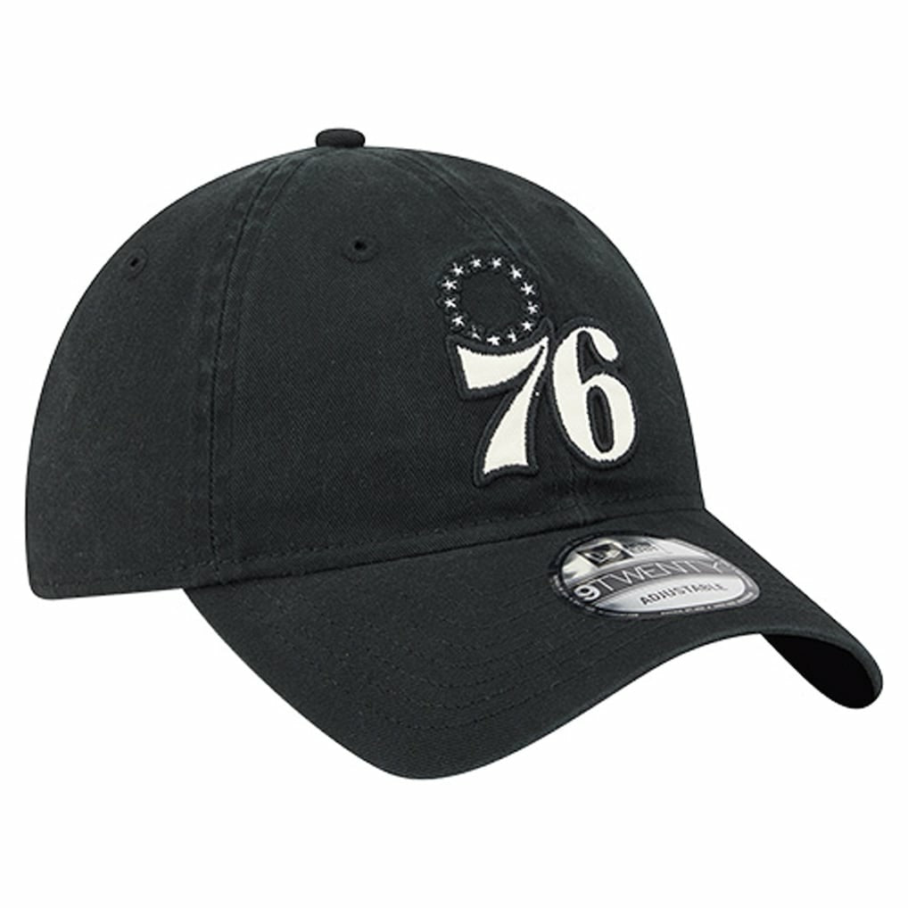 NBA Philadelphia 76ers Stamp Fabric Applique 9TWENTY Adjustable Hat