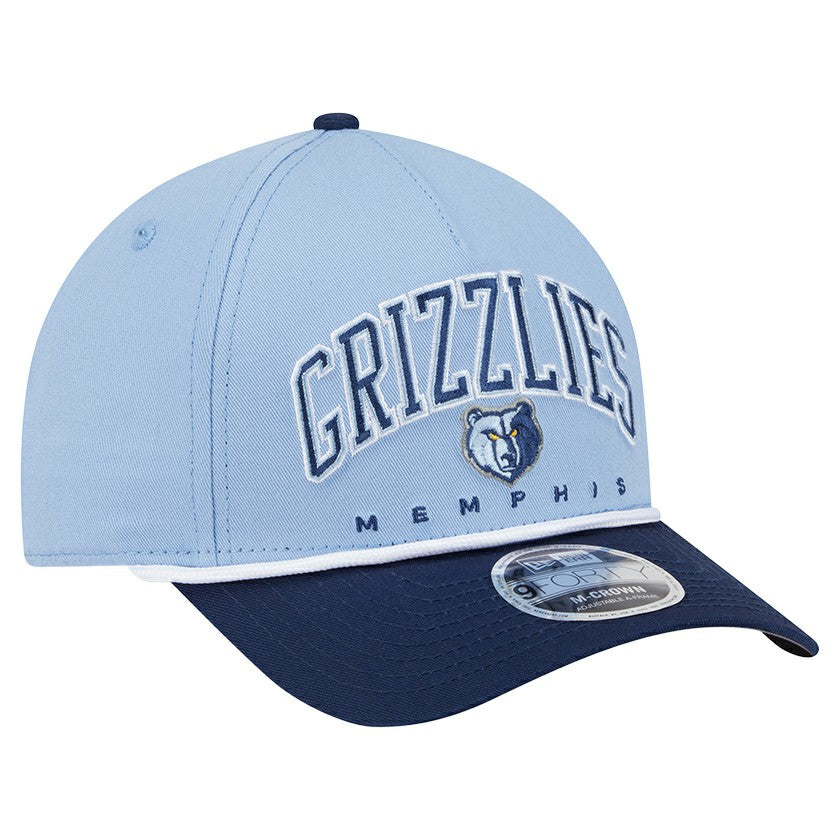 NBA Memphis Grizzlies Bold Arch COOLERA 9FORTY A-Frame M-Crown Adjustable Hat