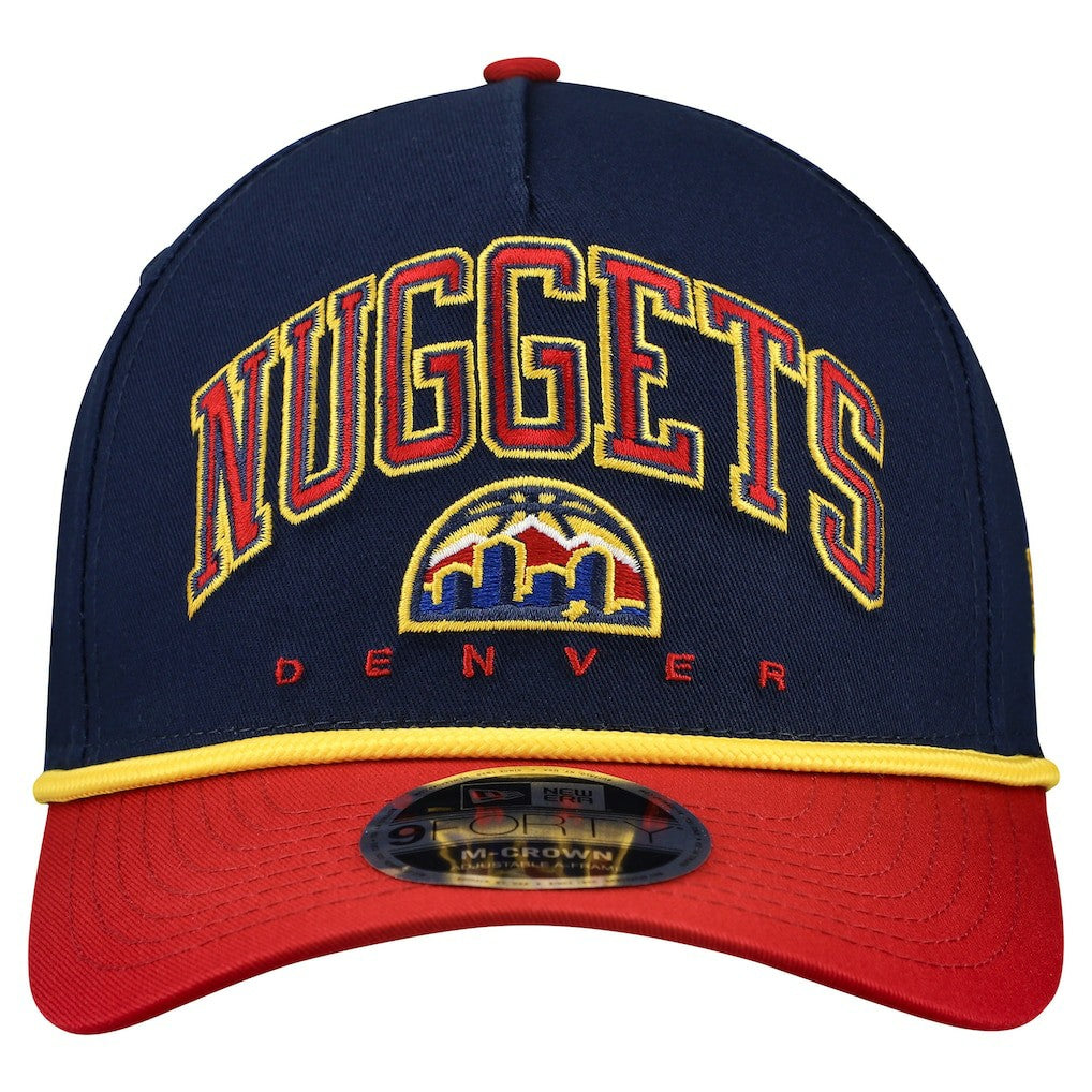NBA Denver Nuggets Bold Arch COOLERA 9FORTY A-Frame M-Crown Adjustable Hat sale