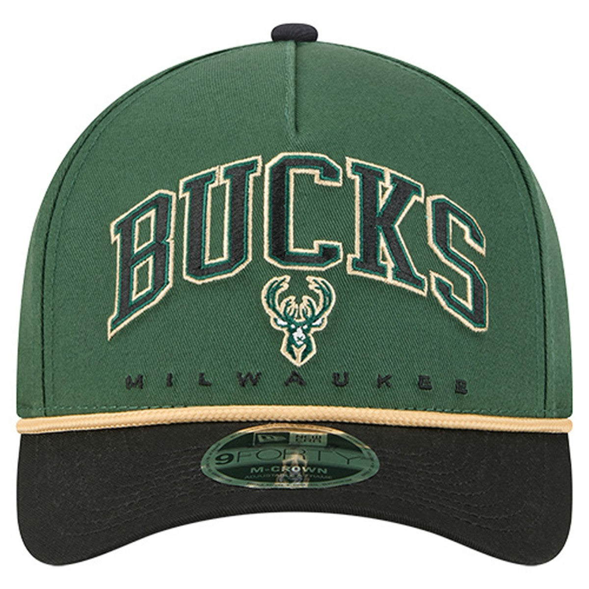 NBA Milwaukee Bucks Bold Arch COOLERA 9FORTY A-Frame M-Crown Adjustable Hat
