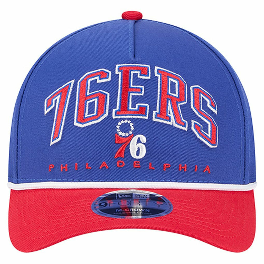 NBA Philadelphia 76ers Bold Arch COOLERA 9FORTY A-Frame M-Crown Adjustable Hat