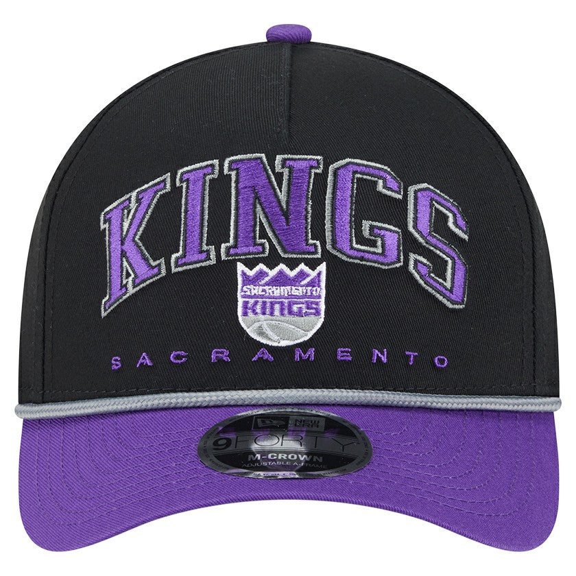 NBA Sacramento Kings Bold Arch COOLERA 9FORTY A-Frame M-Crown Adjustable Hat