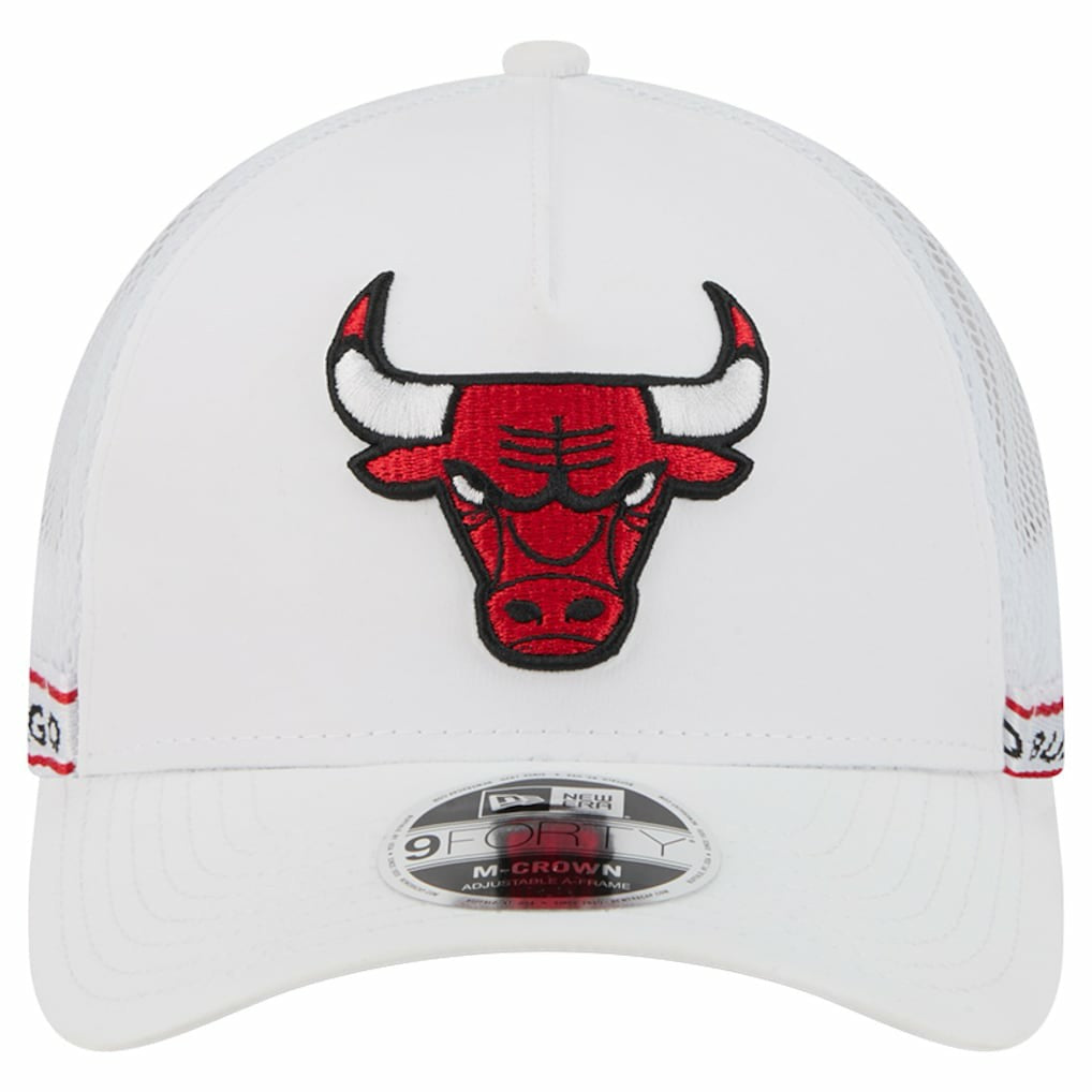 NBA Chicago Bulls Featherweight Team Tape 9FORTY M-Crown A-Frame Adjustable Hat