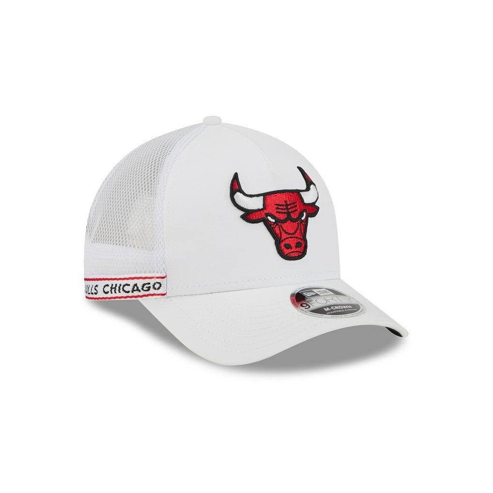 NBA Chicago Bulls Featherweight Team Tape 9FORTY M-Crown A-Frame Adjustable Hat