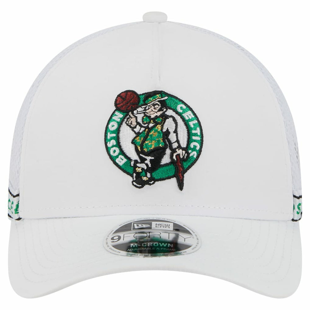 NBA Boston Celtics Featherweight Team Tape 9FORTY M-Crown A-Frame Adjustable Hat