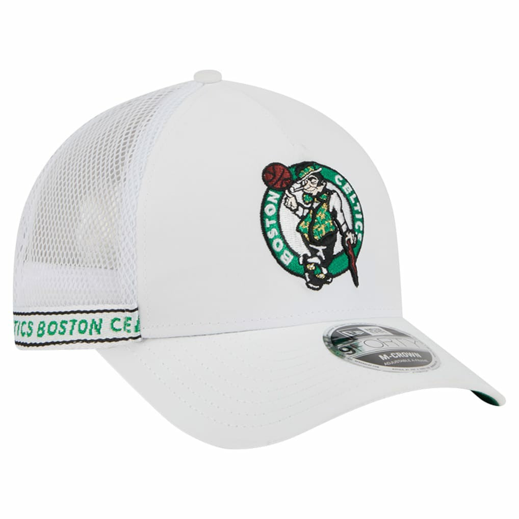 NBA Boston Celtics Featherweight Team Tape 9FORTY M-Crown A-Frame Adjustable Hat