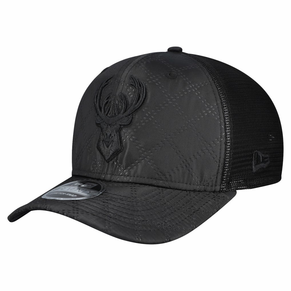 NBA Milwaukee Bucks Quilted 9SEVENTY Trucker Adjustable Hat
