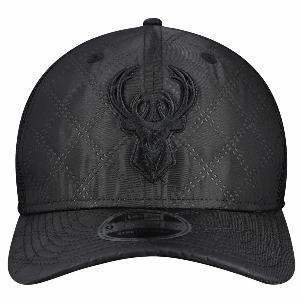 NBA Milwaukee Bucks Quilted 9SEVENTY Trucker Adjustable Hat