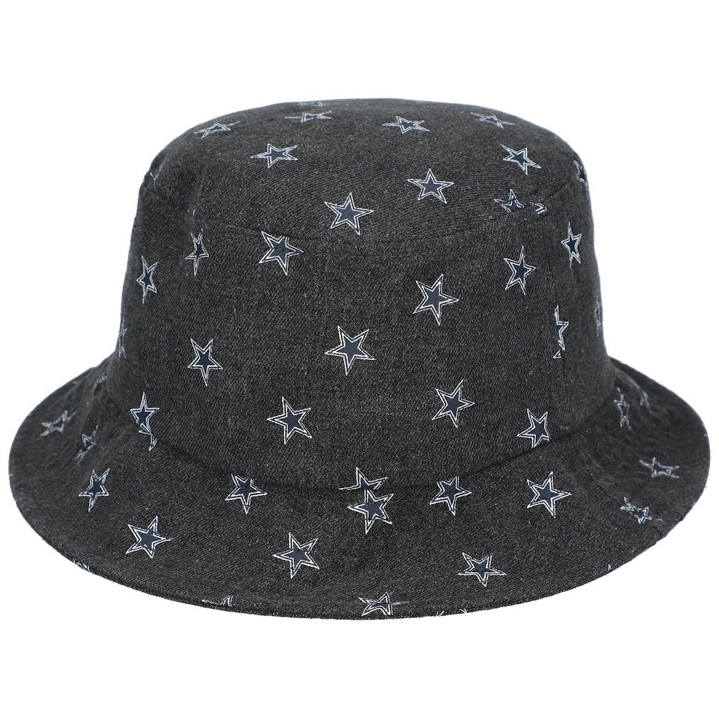 The Wild Collective Women's Denim Bucket Hat - Dallas Cowboys