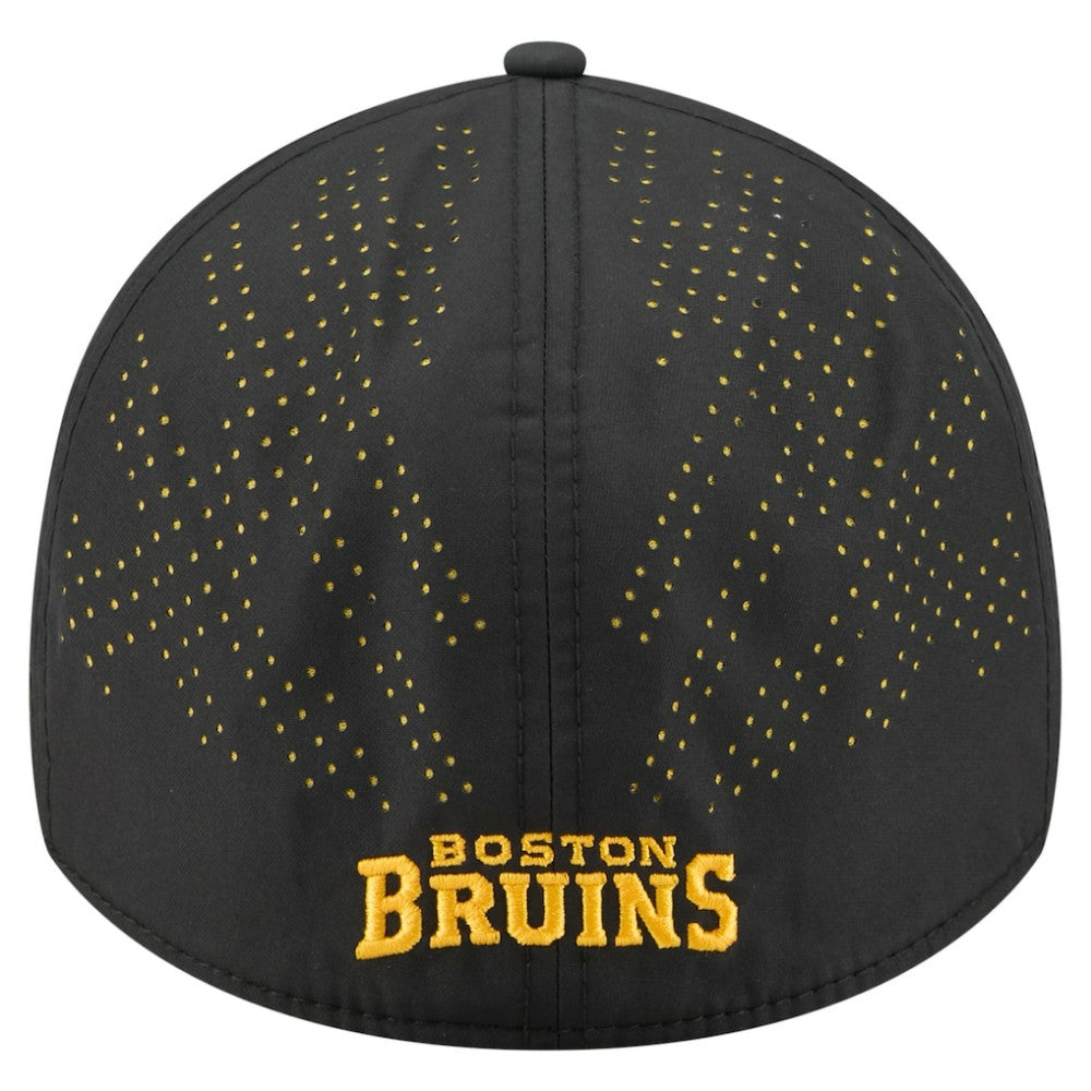 NHL Black Boston Bruins New Era Night 39THIRTY Flex Hat