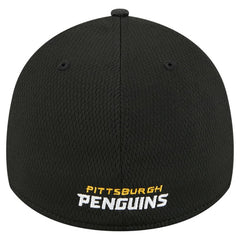 NHL Black Pittsburgh Penguins New Era Visor Hit 39THIRTY Flex Hat