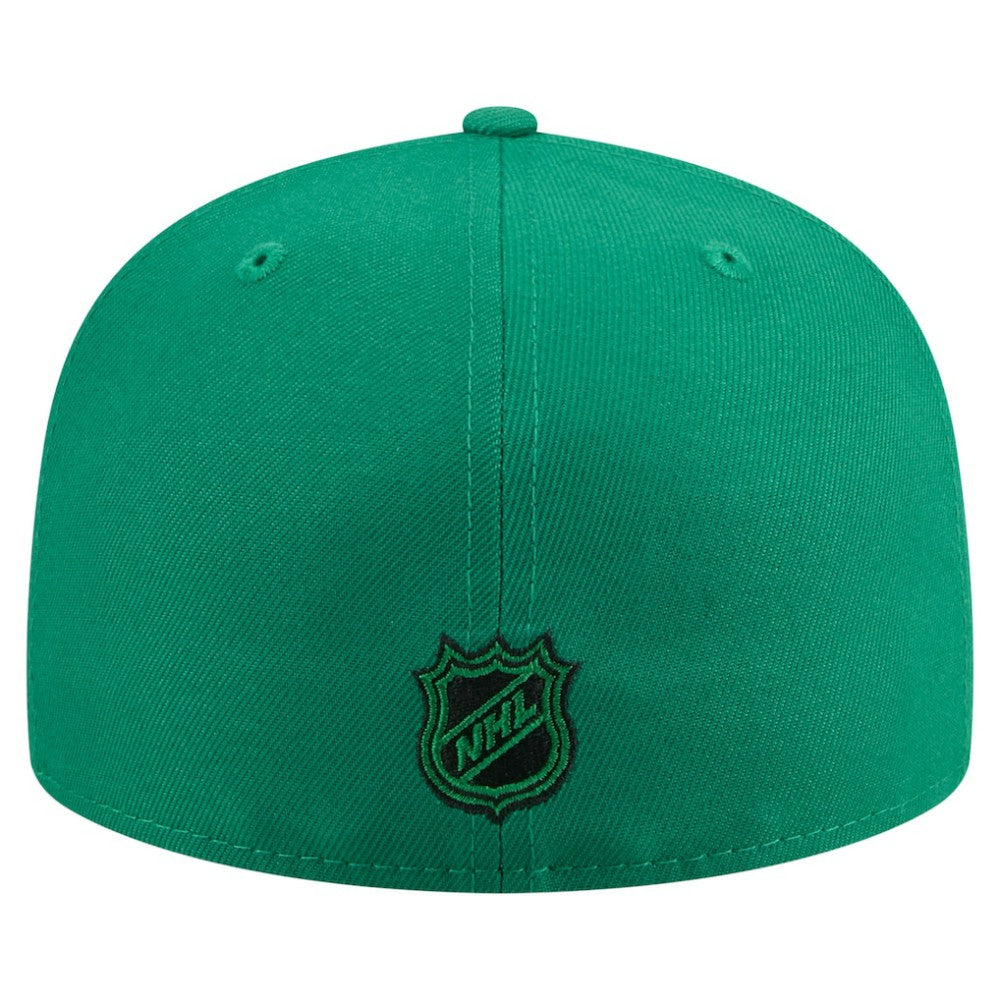 NHL Kelly Green Dallas Stars New Era Oversized Vintage Arch 59Fifty Fitted Hat