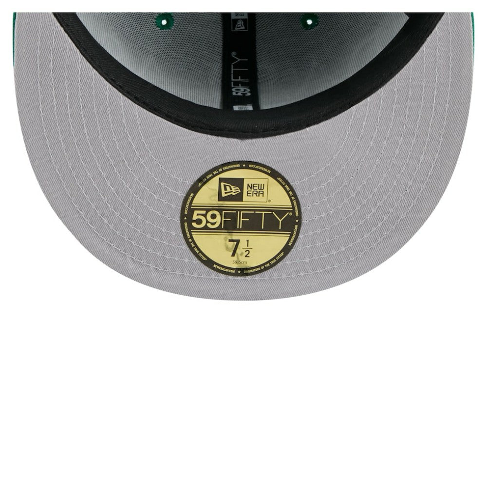 NHL Kelly Green Dallas Stars New Era Oversized Vintage Arch 59Fifty Fitted Hat