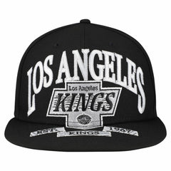 NHL Black Los Angeles Kings New Era Oversized Vintage Arch 59Fifty Fitted Hat