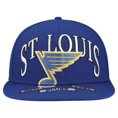 NHL Blue St. Louis Blues New Era Oversized Vintage Arch 59Fifty Fitted Hat
