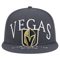 NHL Gray Vegas Golden Knights New Era Oversized Vintage Arch 59Fifty Fitted Hat