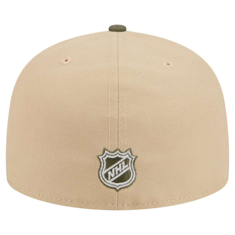 NHL Tan/Olive Minnesota Wild New Era Color Pack Two-Tone 59FIFTY A-Frame Fitted Hat