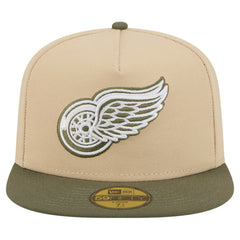 NHL Tan/Olive Detroit Red Wings New Era Color Pack Two-Tone 59FIFTY A-Frame Fitted Hat
