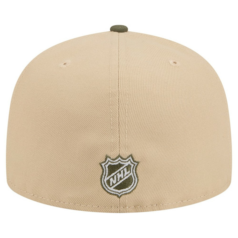 NHL Tan/Olive New York Rangers New Era Color Pack Two-Tone 59FIFTY A-Frame Fitted Hat
