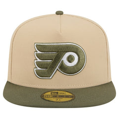 NHL Tan/Olive Philadelphia Flyers New Era Color Pack Two-Tone 59FIFTY A-Frame Fitted Hat