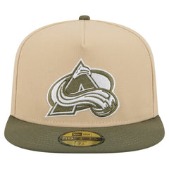 NHL Tan/Olive Colorado Avalanche New Era Color Pack Two-Tone 59FIFTY A-Frame Fitted Hat