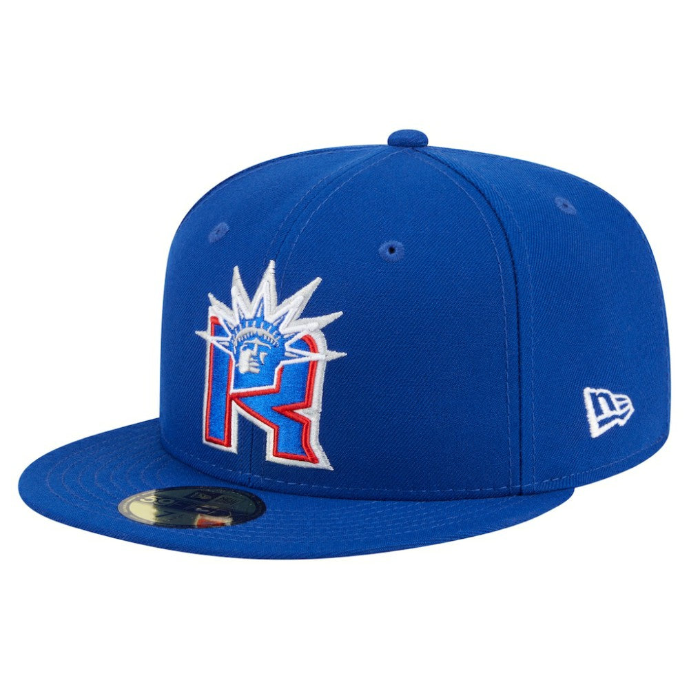 NHL Blue New York Rangers New Era Deceptor 59FIFTY Fitted Hat